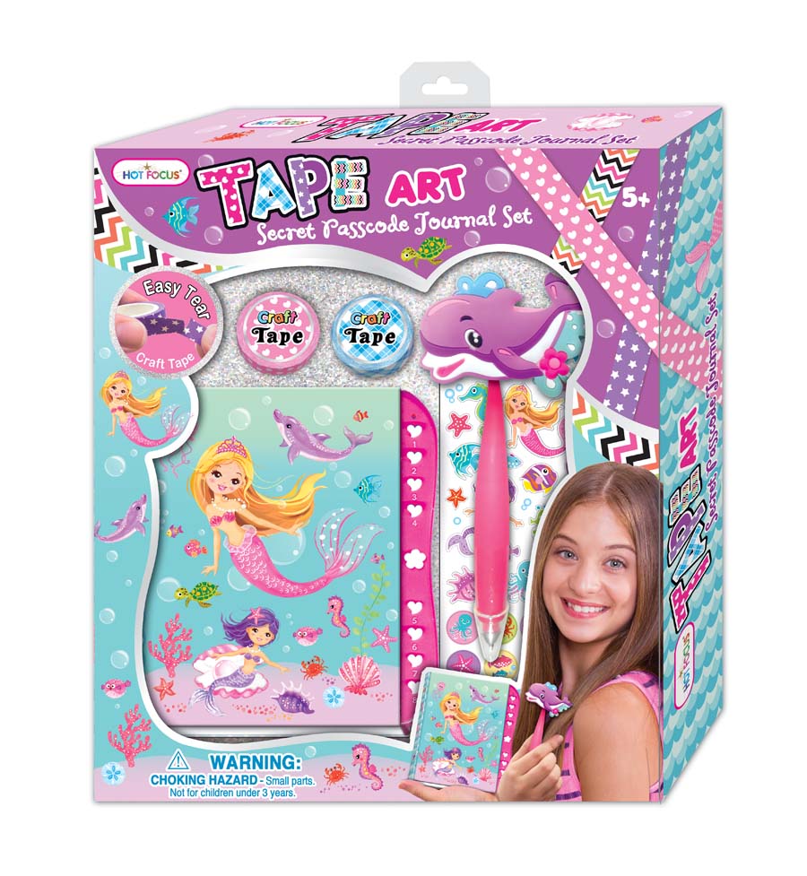 Tape Art Secret Password Journal Set Mermaid Australian Toy Sales