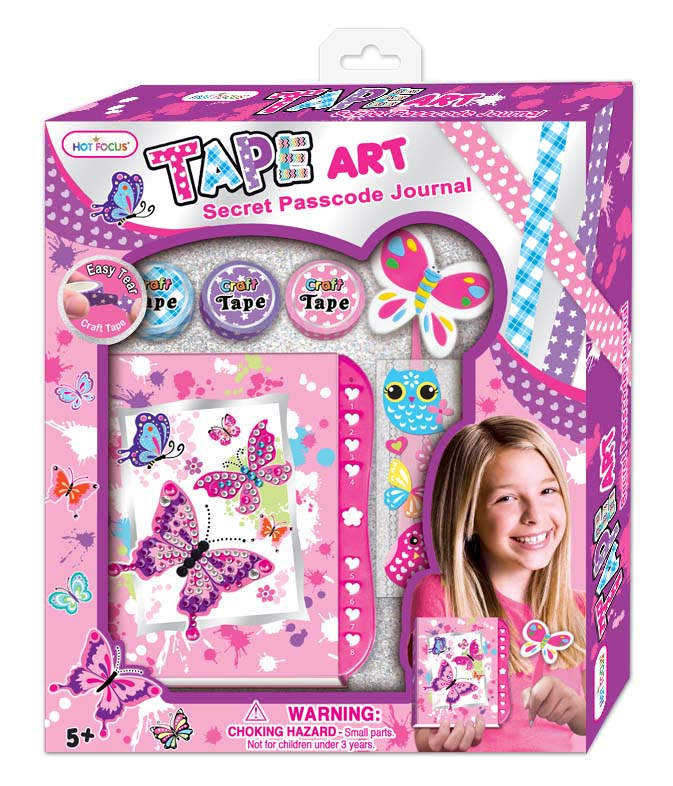 Tape Art Secret Password Journal Set Butterfly Australian Toy Sales